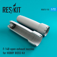 Reskit RSU72-0115 F-14 (B\D) open exhaust nozzles for HOBBY BOSS Kit 1/72