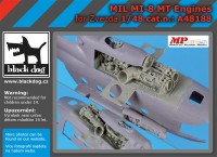 Blackdog A48188 Mil Mi-8MT engines (designed to be used with Zvezda kits) 1/48