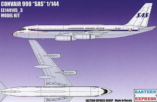 Восточный экспресс 144145-3 Авиалайнер CV990 SAS 1/144