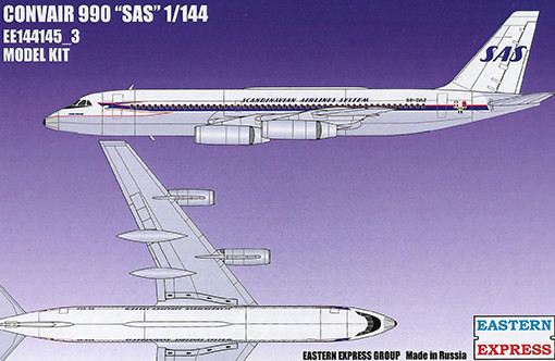 Восточный экспресс 144145-3 Авиалайнер CV990 SAS 1/144