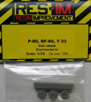 RES-IM RESIM7204 1/72 P-80, RF-80, T-33 - wheel set