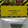 RES-IM RESIM7204 1/72 P-80, RF-80, T-33 - wheel set