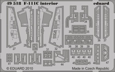 Eduard 49518 F-111C interior S.A.