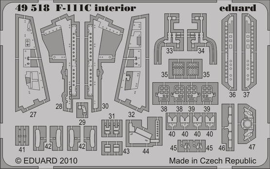 Eduard 49518 F-111C interior S.A.
