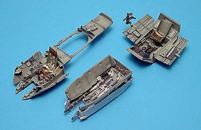 Aires 4159 Me 410A cockpit set &amp; gun bay 1/48