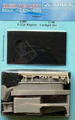 Aires 4480 F/A-22 Raptor cockpit set 1/48
