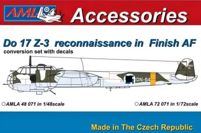 AML AMLA72071 Dornier Do 17 Z-3 reconnaissance Finnish AF 1/72