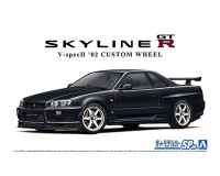 Aoshima 66959 NISSAN BNR34 Skyline GT-R V-SPEC II '02 CUSTOM WHEEL 1/24