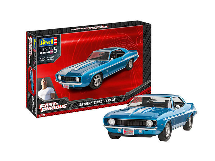 Revell 07694 Автомобиль ФОРСАЖ Fast & Furious 1969 Chevy Camaro Yenko 1/25