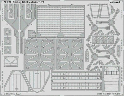 Eduard 72722 SET Stirling Mk.III exterior (ITA) 1/72