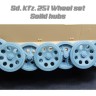 SBS Model 3D031 Sd.Kfz.251 Wheel Set with solid hubs (3D) 1/35