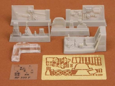 Sbs Model 48037 Bf-109F-2/F-4 cockpit set 1/48