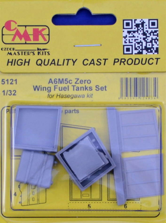 CMK 5121 A6M5c Zero Wing Fuel Set (HAS) 1/32