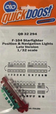 QuickBoost QB32294 F-104 Startfighter pos.&amp; navig.lights early 1/32