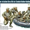 Gecko Models 35GM0060 Фигурки US Navy Seals Team In Action Circa 90s w/Combat Rubber Raiding Craft 1/35