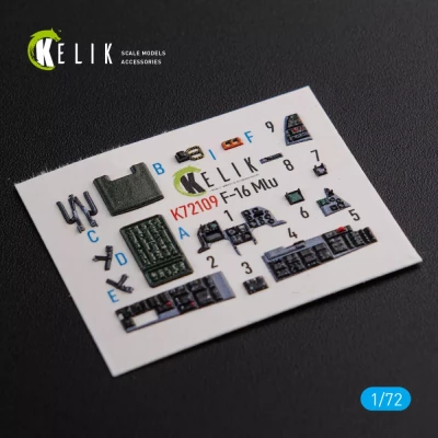 Reskit K72109 F-16 MLU Interior 3D (REV) 1/72