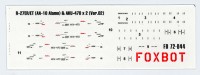 Foxbot Decals FBOT72044 Soviet Missile R-27ER/ET (AA-10 Alamo), AKU-470 Stencils (Var.2) 1/72