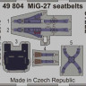 Eduard 49804 MiG-27 seatbelts STEEL 1/48