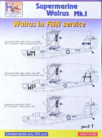 HM Decals HMD-72086 1/72 Decals Superm. Walrus Mk.I FAA Service Pt.1