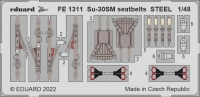 Eduard FE1311 Su-30SM seatbelts STEEL (G.W.H.) 1/48