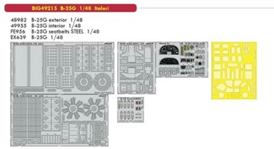 Eduard BIG49215 1/48 B-25G (ITALERI)