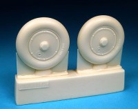 Barracuda Studios BCR32073 Messerschmitt Bf-109G Wheels - Plain Hub, Smooth Tire/tyre 1/32