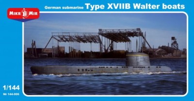 MikroMir 144-006 Подводная лодка типа XVIIB 1/144