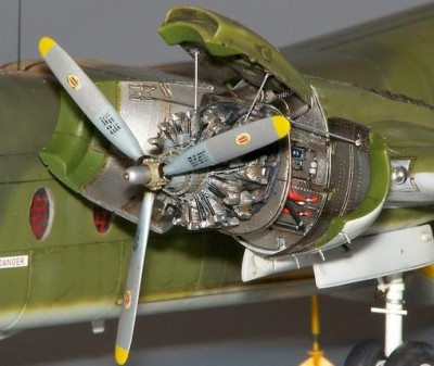 Plus model AL7003 DHC-4 Caribou - Engine set / DHC-4 Caribou - Motorov set 1:72