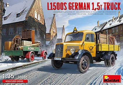 MiniArt 38051 1/35 L1500S German 1,5t Truck (6x camo)