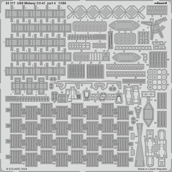 Eduard 53317 SET USS Midway CV-41 part 4 (TRUMP) 1/350