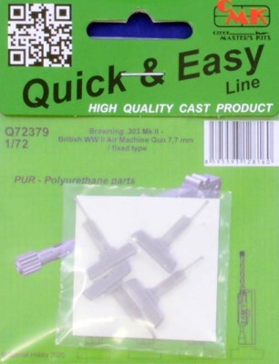CMK Q72379 Browning .303 Mk II British WWII Air MG fixed 1/72