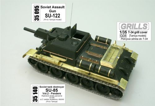 Aber 35095 Soviet SU-122 assault gun (designed to be used with Tamiya kits) 1/35