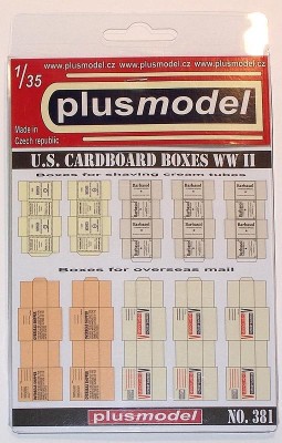Plus model 381 U. S. Boxes WWII 1:35