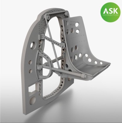 Art Scale 200-A72033 Mitsubishi A6M2b bulkhead with seat in middle position 1/72