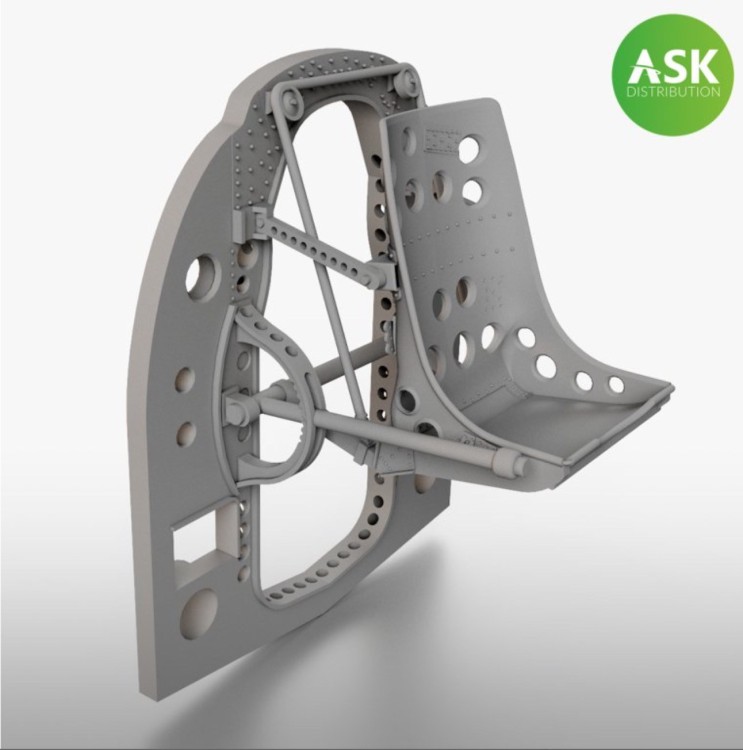 Art Scale 200-A72033 Mitsubishi A6M2b bulkhead with seat in middle position 1/72