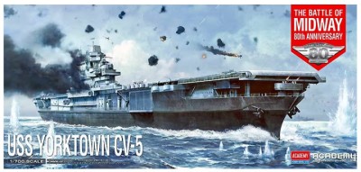 Academy 14229 USS Yorktown CV-5 The Battle of Midway 80th anniversary 1/700