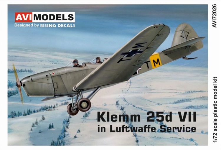 Aviprint Decals 72026 Klemm 25d VII in Luftwaffe Service (4x camo) 1/72