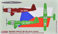 Kora Model 72216 Be-50 Beta Minor (Racer Prototypes) 2-in-1 1/72