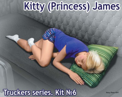 Master Box 24046 Дальнобойщики: Пассажирка Трака Китти (Princess) Джеймс 75 мм 1/24