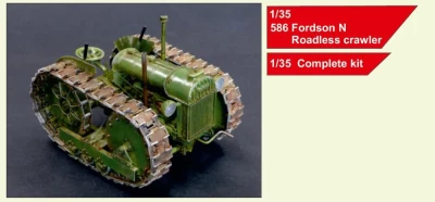 Plus model 586 Fordson N Roadless crawler (full resin kit) 1/35