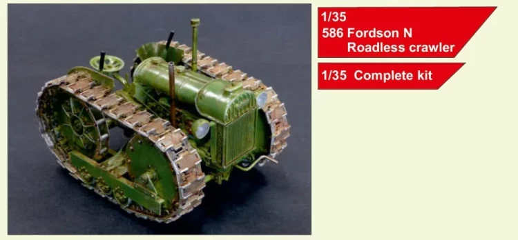 Plusmodel M-586 Fordson N Roadless crawler (full resin kit) 1/35