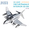Quinta studio QD+48495 F-4D late Phantom II (Academy) 3D Декаль интерьера 1/48
