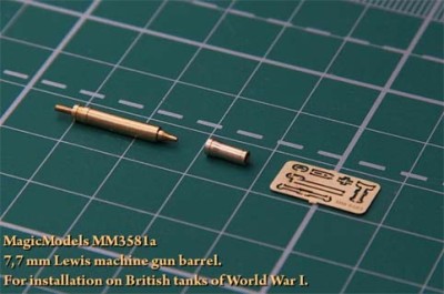 Magic Models MM3581а Ствол 7,7 мм пулемета &quot;Lewis&quot; 1/35