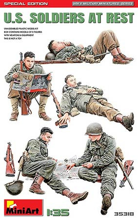 Miniart 35318 1/35 US Soldiers At Rest Special Edition (5 fig.)