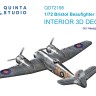 Quinta Studio QD72198 Bristol Beaufighter Mk.X (Hasegawa) 3D Декаль интерьера кабины 1/72