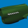 Eduard 6481060 BRASSIN P-40 exh.stacks rounded PRINT (EDU) 1/48