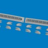 Eduard 6481060 BRASSIN P-40 exh.stacks rounded PRINT (EDU) 1/48