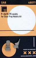 Sbs Model 48077 P-36/H-75 seats (CL.PROP) 1/48