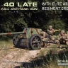 Miniart 35409 German 7.5cm AT Gun PAK 40 Late w/ Elite Crew 1/35