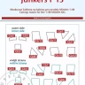 Peewit M48037 Canopy mask Junkers F 13 (MINA) 1/48